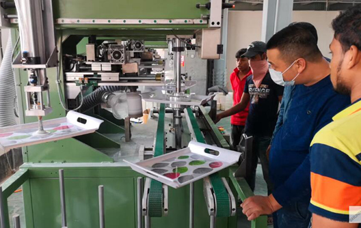 Shunhao Otomatik Melamin Tepsi Taşlama Makinesi