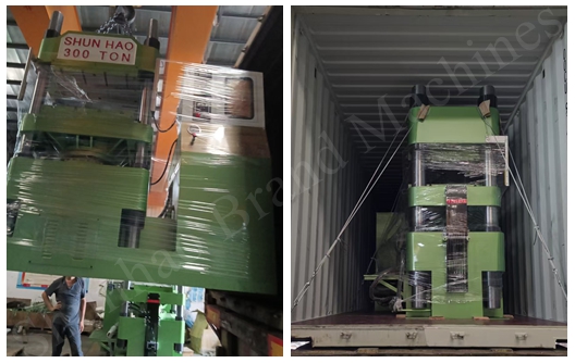 Shunhao Otomatik 300 Ton Hidrolik Melamin Kalıplama Makinesi Sevkiyatı
