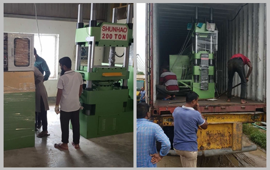 Shunhao Melamin Kap Ekipmanları Müşterinin Fabrikasına Ulaştı