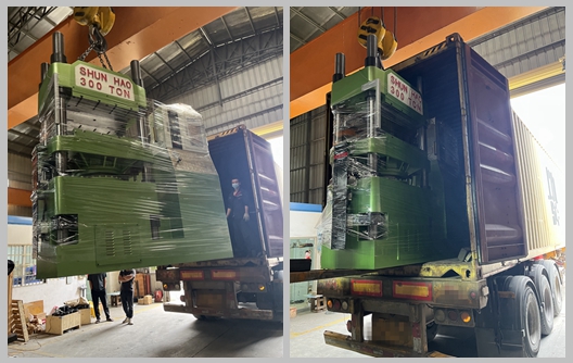 Shunhao 300 Ton Melamin Kalıplama Makineleri Yeni Sevkiyat